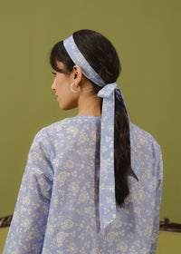 Periwinkle Blue Printed Suit