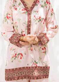 Pink Printed Sharara Suit