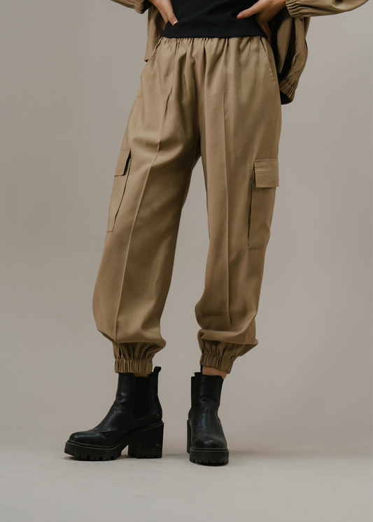 Coffee jogger pants
