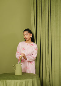 Baby Pink Printed Suit