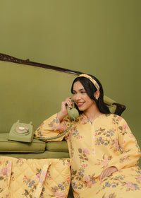 Sunflower Yellow Printed Suit