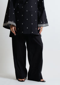 Black Embroidered Suit