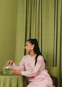 Baby Pink Printed Suit