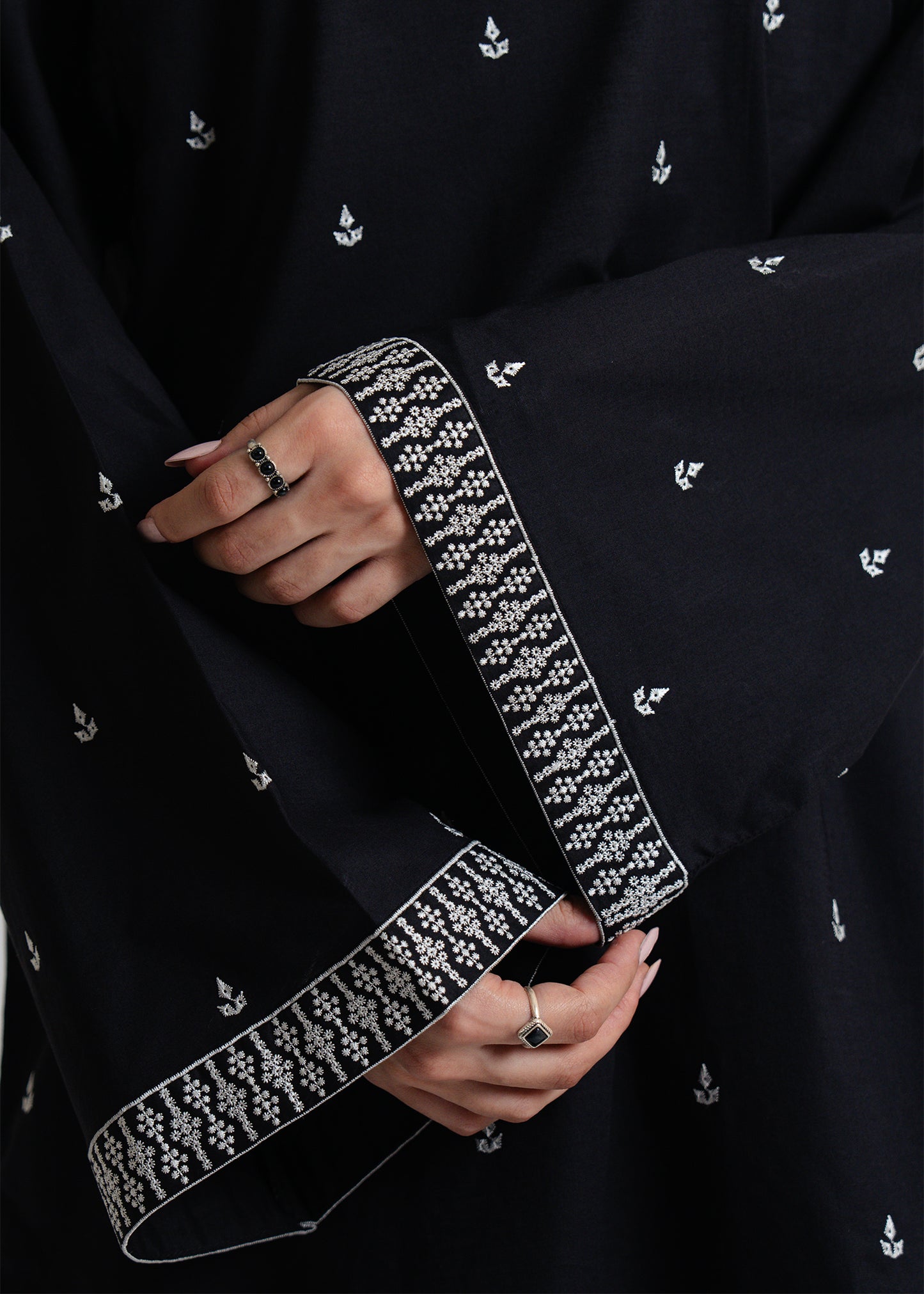 2 piece embroidered suit