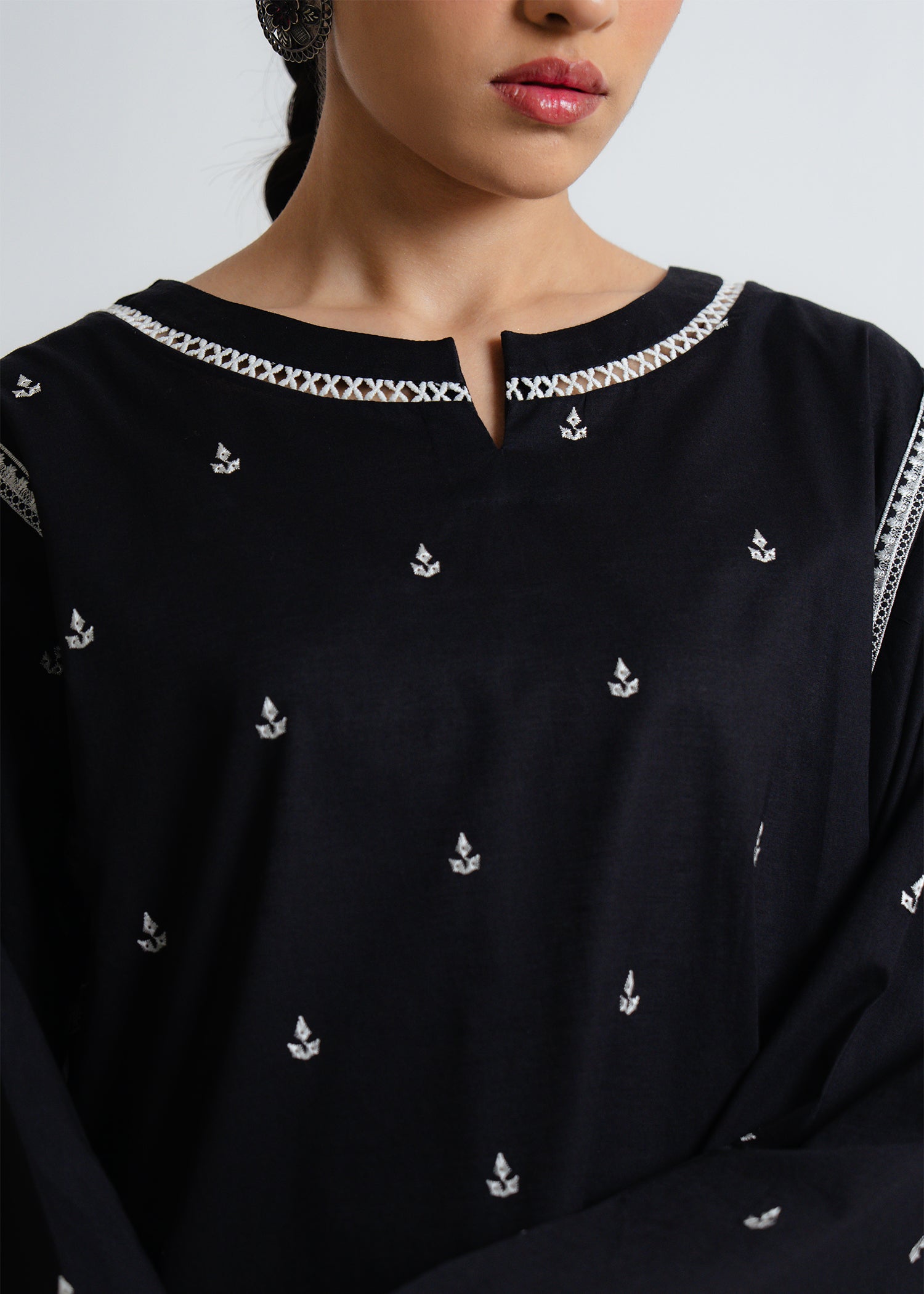 2 piece embroidered suit