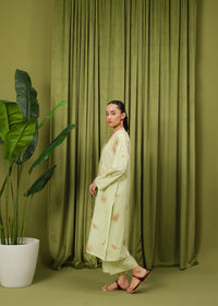 Pastel Green Printed Suit