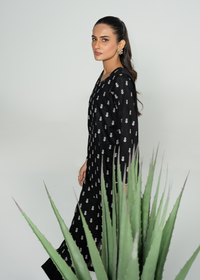Black Embroidered Suit