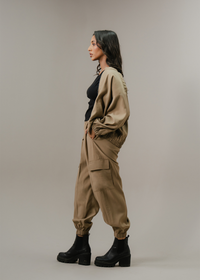 Coffee jogger pants