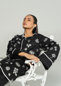 Black Embroidered Suit