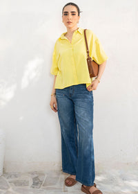 Lemon Yellow Boxy Shirt