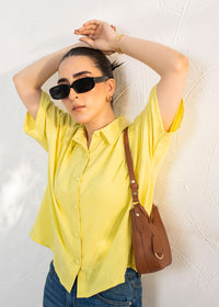 Lemon Yellow Boxy Shirt