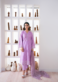 Lilac Embroidered Suit
