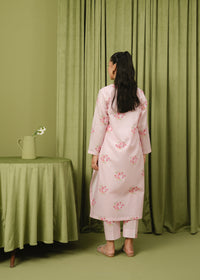 Baby Pink Printed Suit
