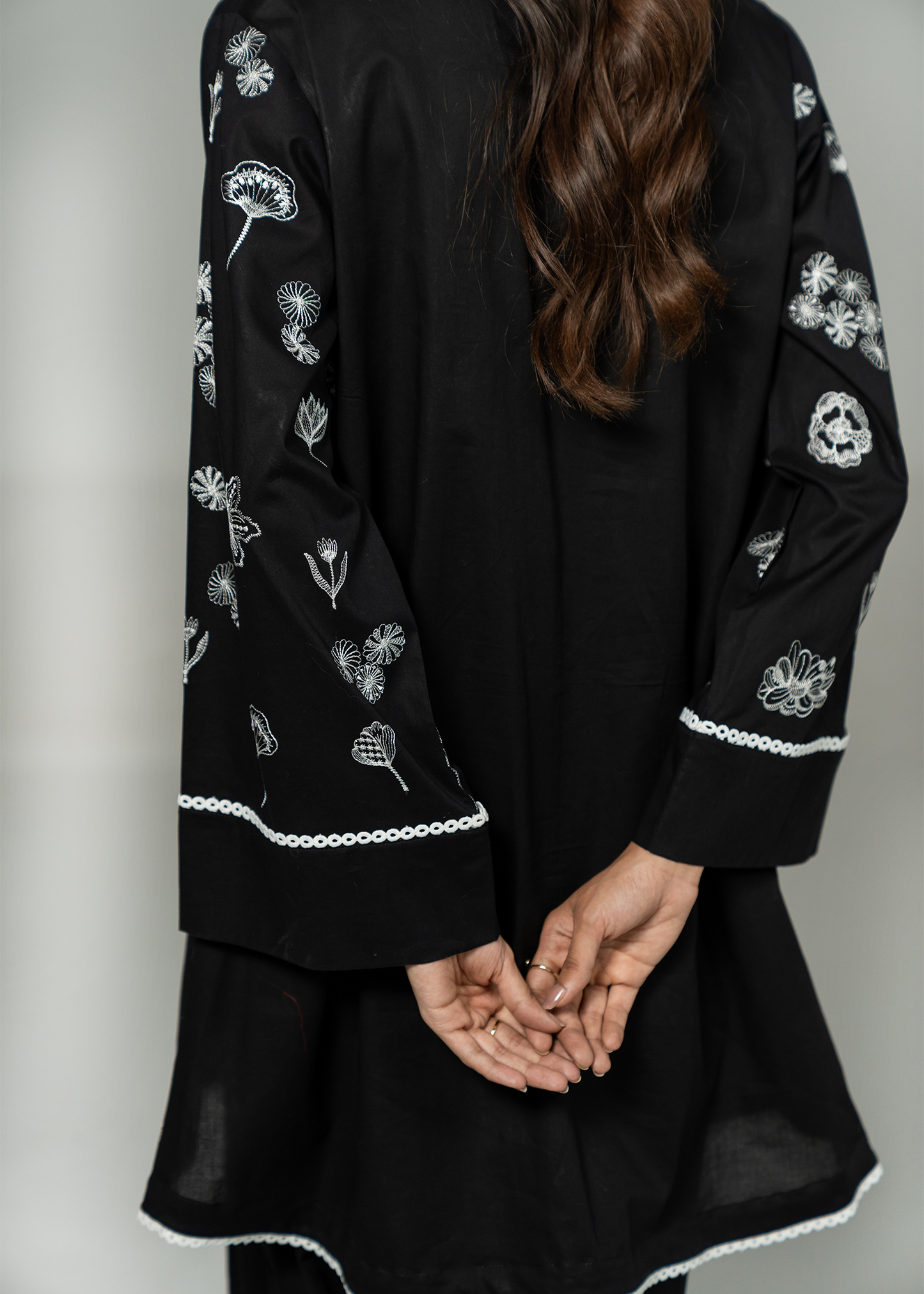Black Embroidered Suit