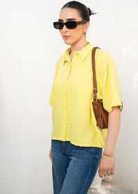 Lemon Yellow Boxy Shirt