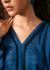 Blue Chikankari Shirt