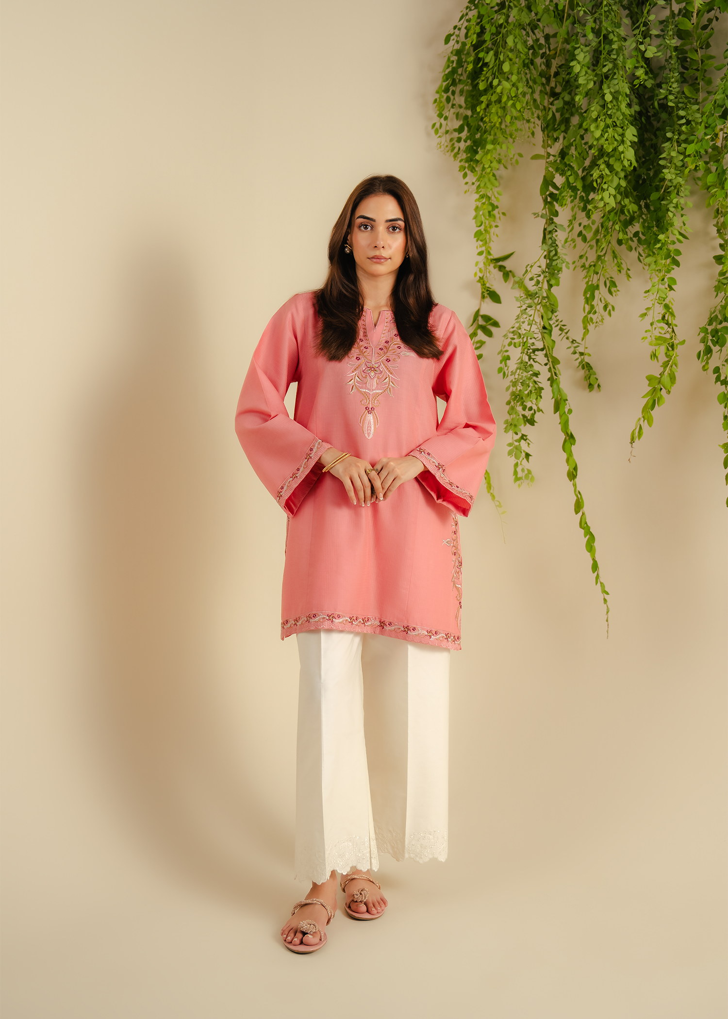 Blush Embroidered Shirt