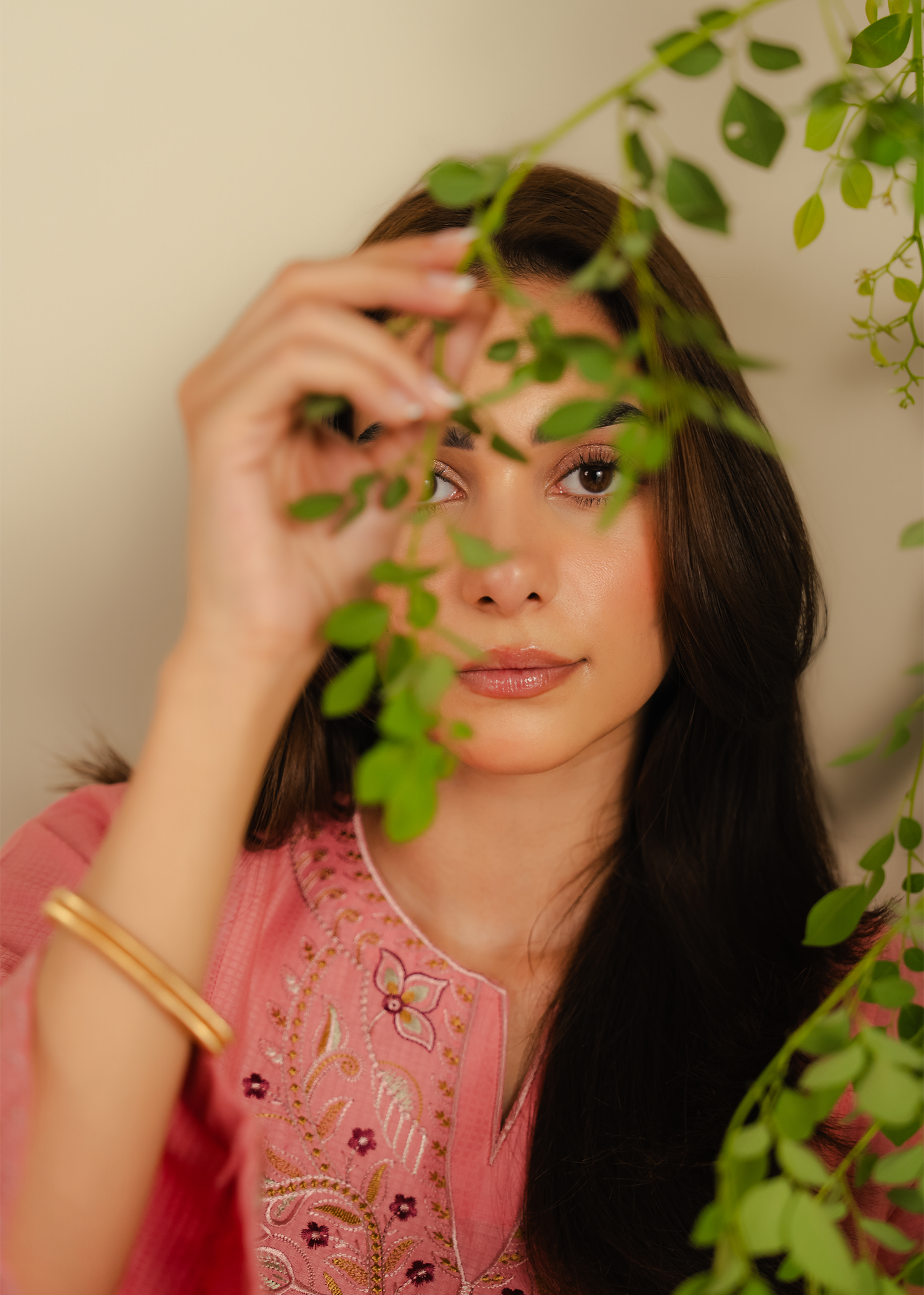 Blush Embroidered Shirt