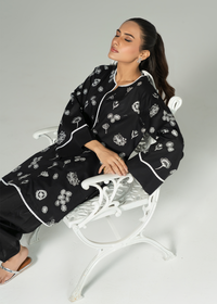 Black Embroidered Suit