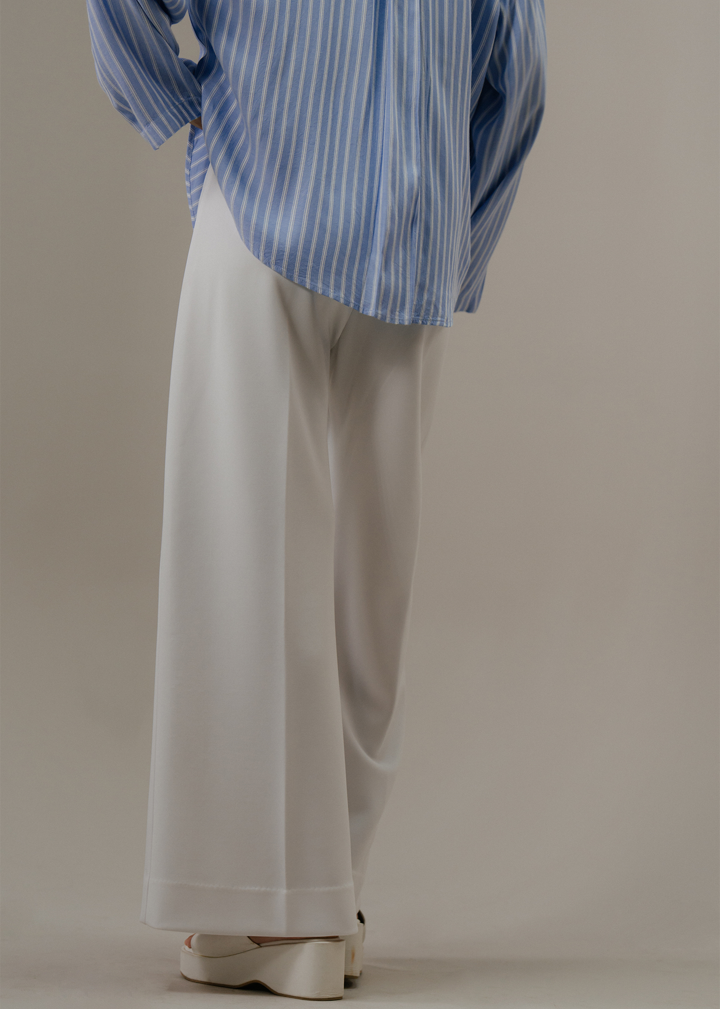 White Scuba Pants