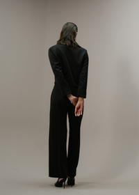 Black Scuba Short Blazer