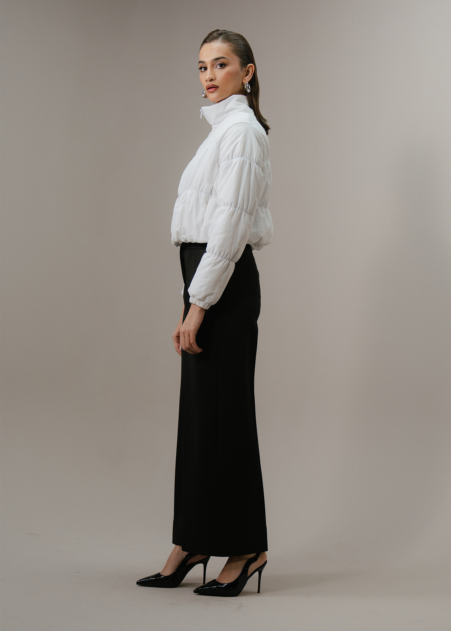White Puffer Jacket