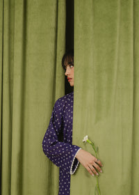 Purple Chunri Printed Suit