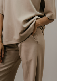 Beige Scuba Pants