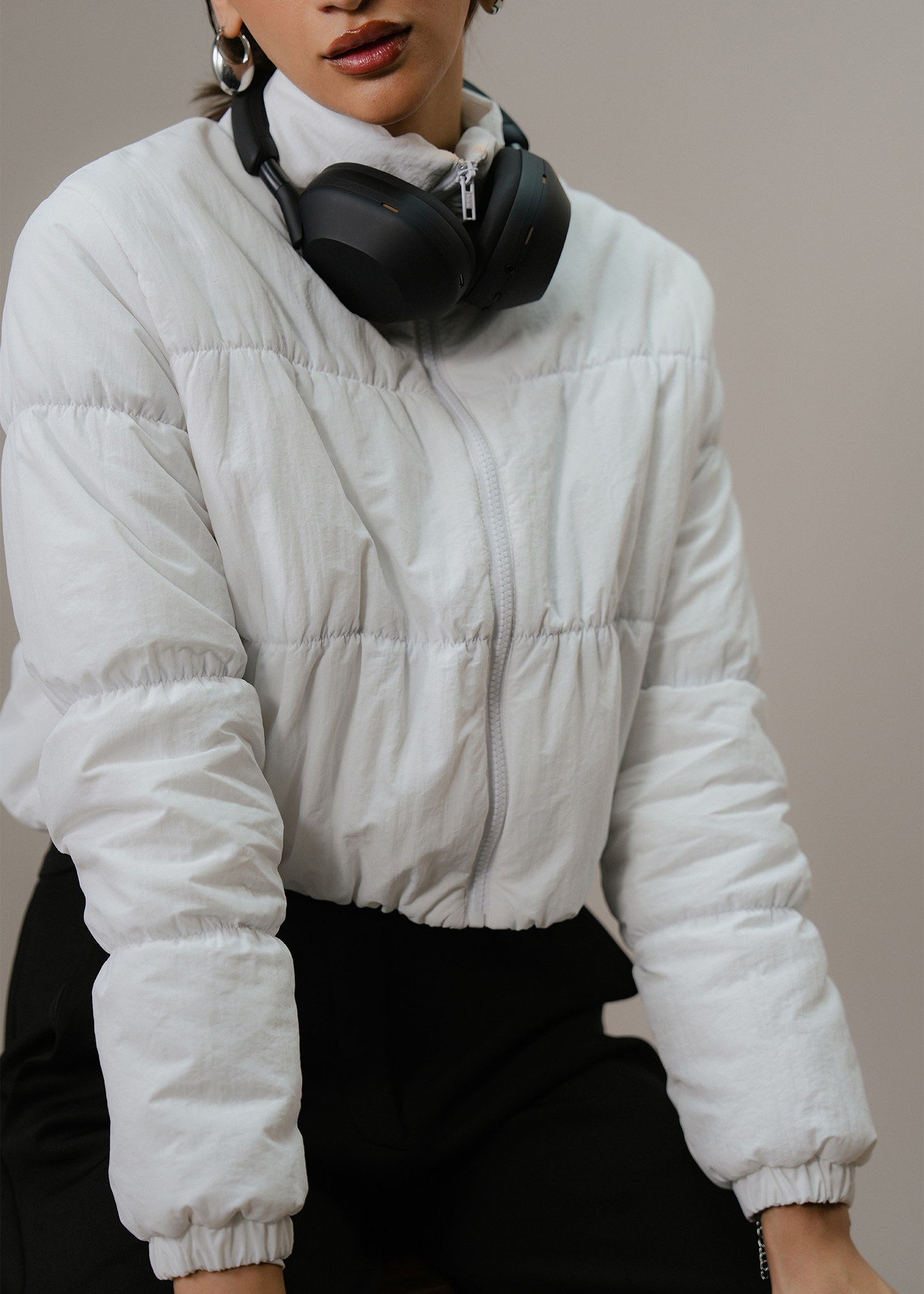 White Puffer Jacket