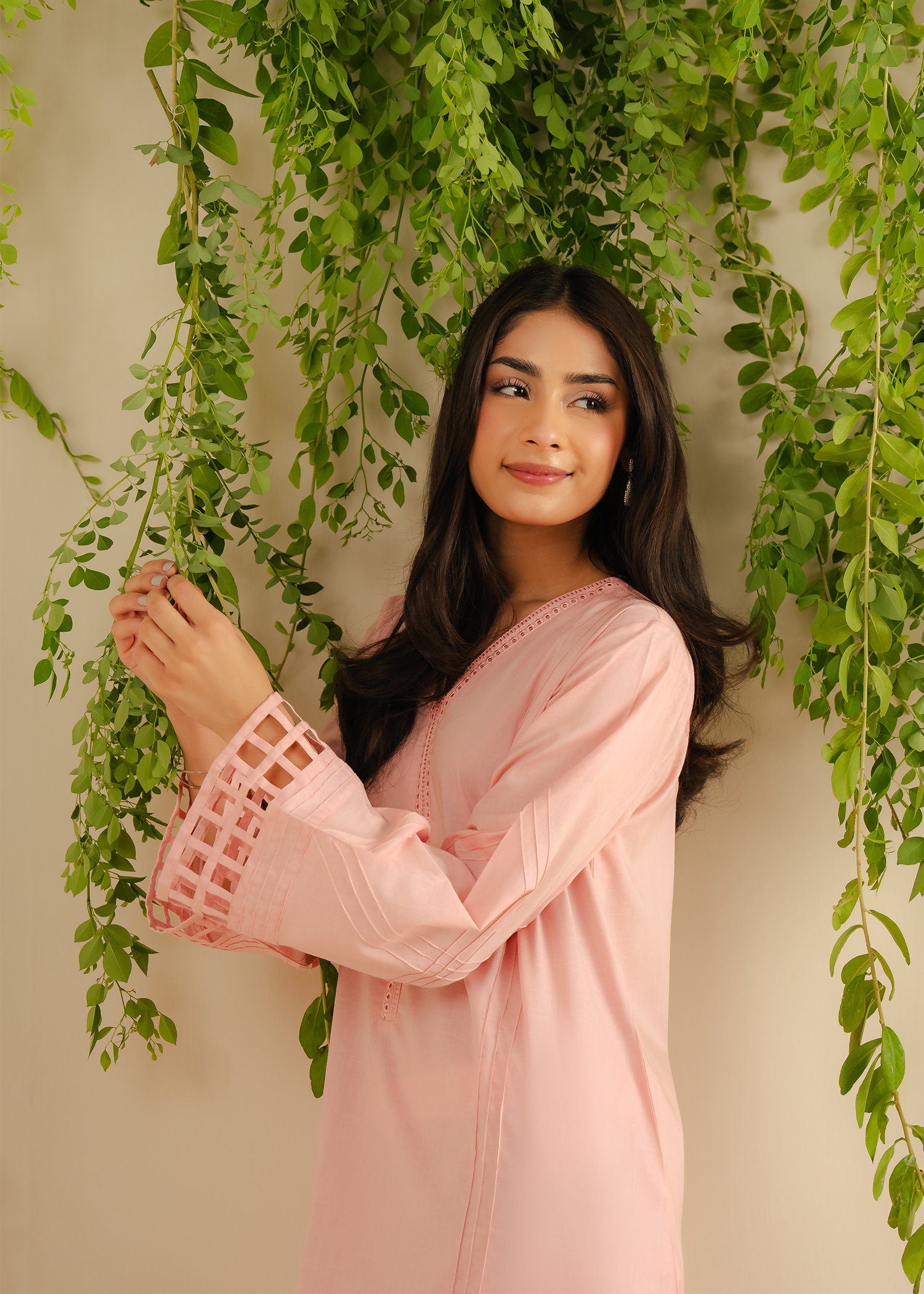 Light Pink Embroidered Suit