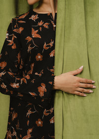 Black Printed Suit