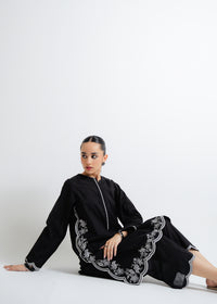 Black Embroidered Suit
