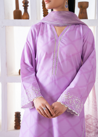 Lilac Embroidered Suit