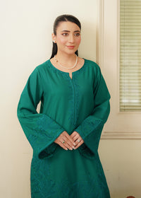 Emerald Green Embroidered Marina 2 PC Suit
