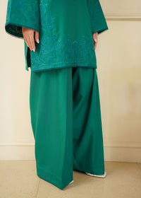 Emerald Green Embroidered Marina 2 PC Suit