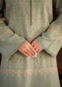 Sage Green Embroidered Marina 2 PC Suit