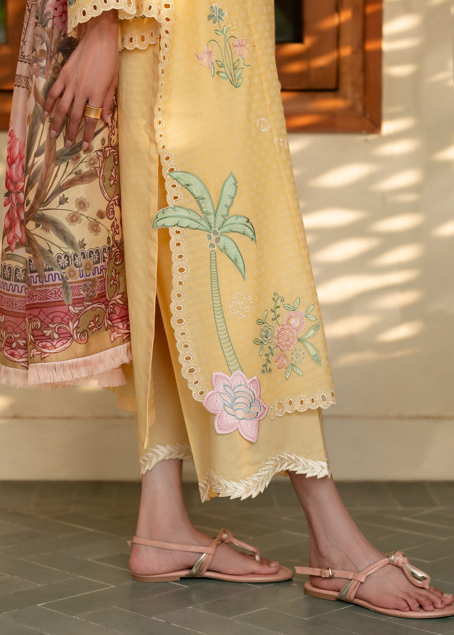 Emi Butter Yellow Festive Lawn