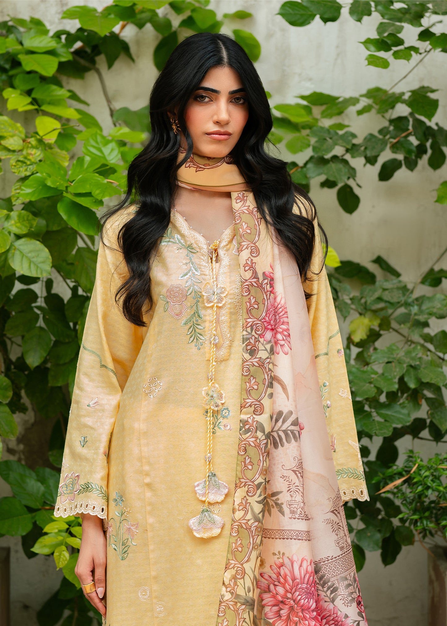 Emi Butter Yellow Festive Lawn