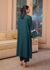 Teal Embroidered Marina 2 PC Suit