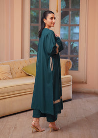 Teal Embroidered Marina 2 PC Suit