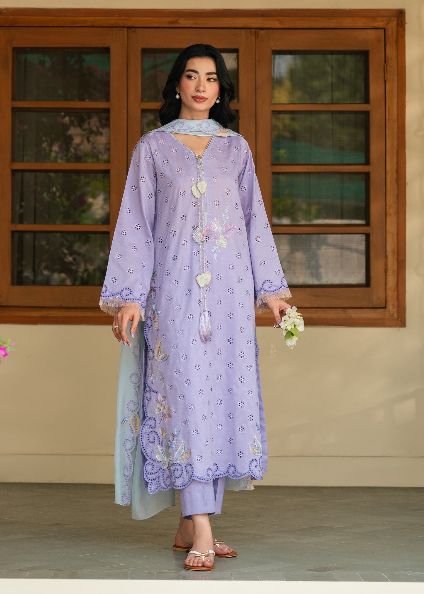Sia Lilac Festive Lawn