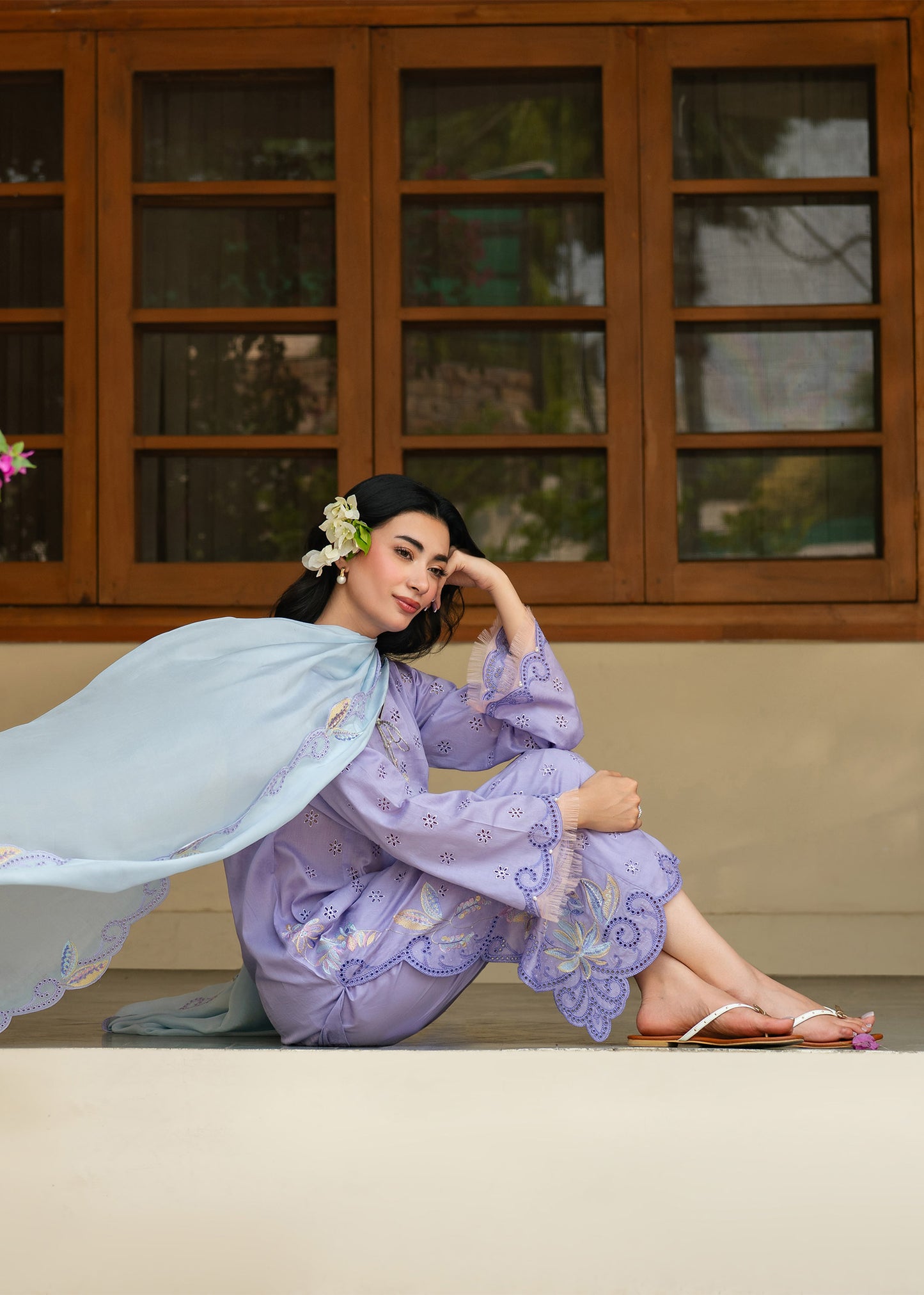 Sia Lilac Festive Lawn