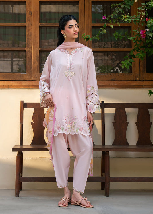Noa Baby Pink Festive Lawn