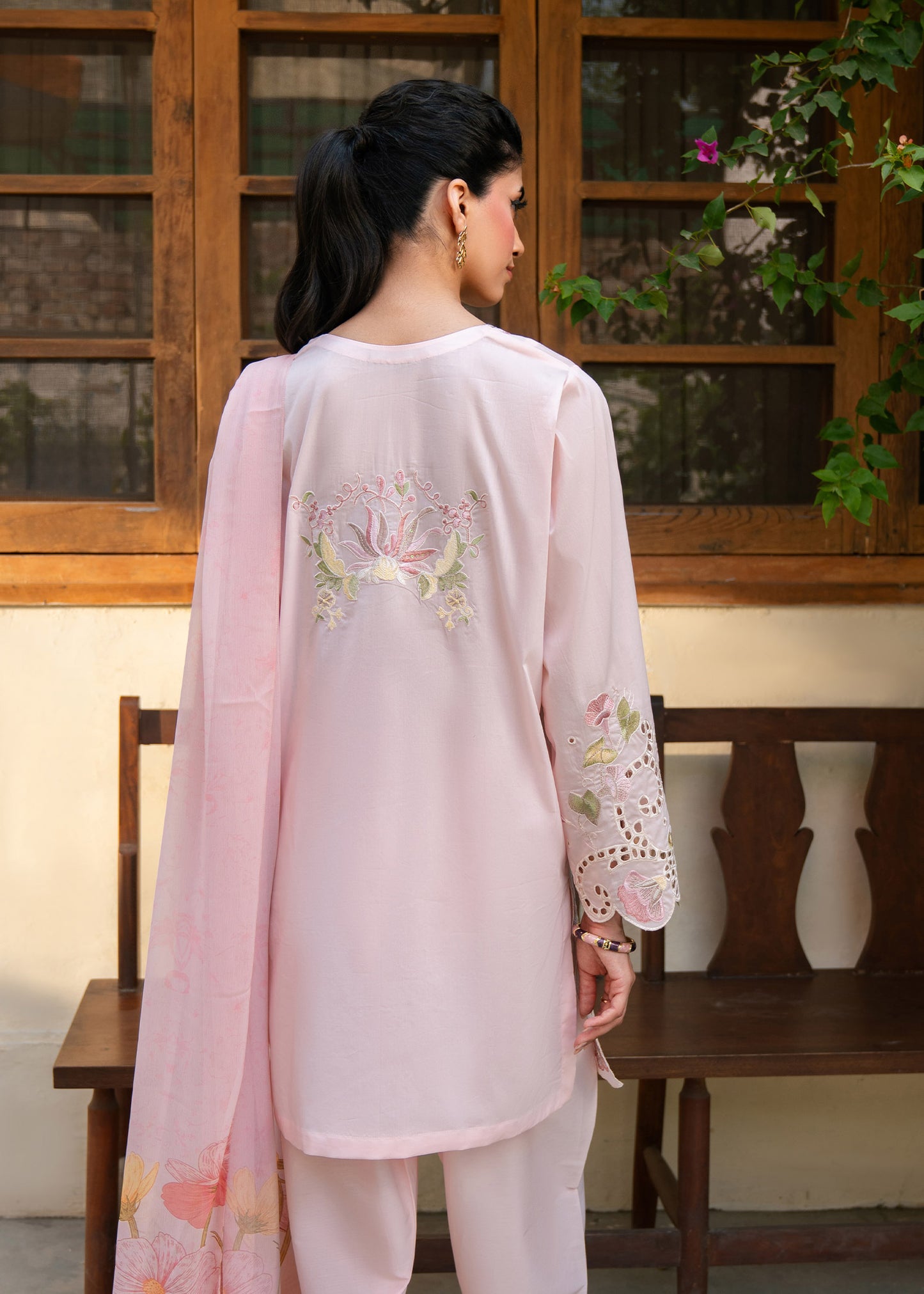 Noa Baby Pink Festive Lawn