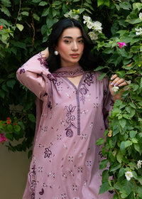 Ava Tea Pink Festive Lawn