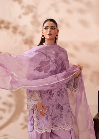 Printed Lilac Medium Silk Dupatta