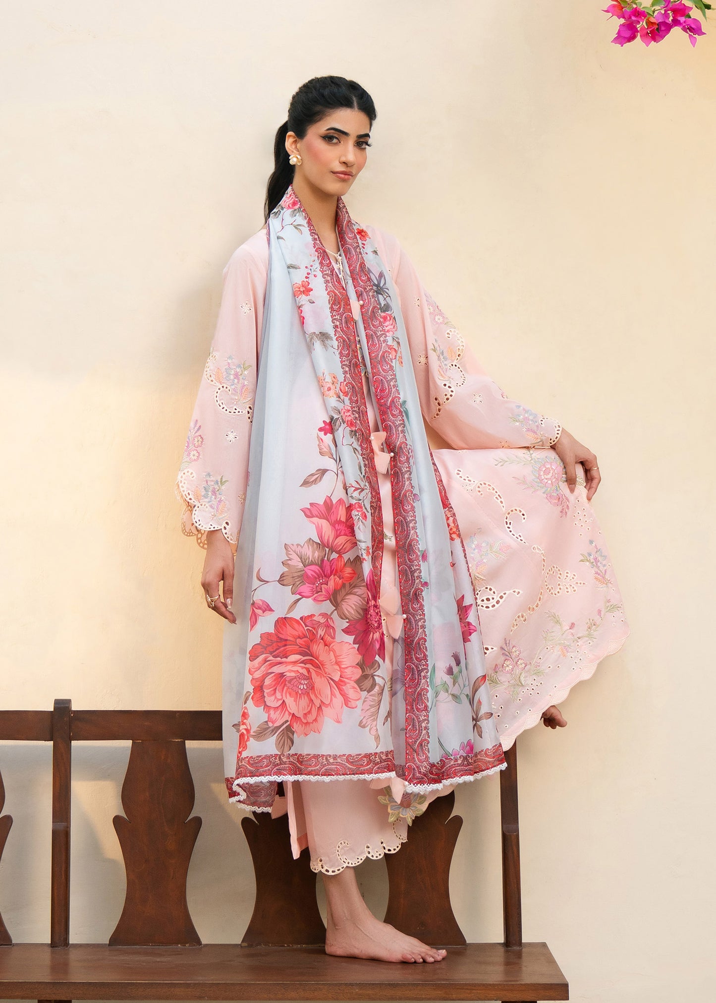 Rio Peach Pink Festive Lawn