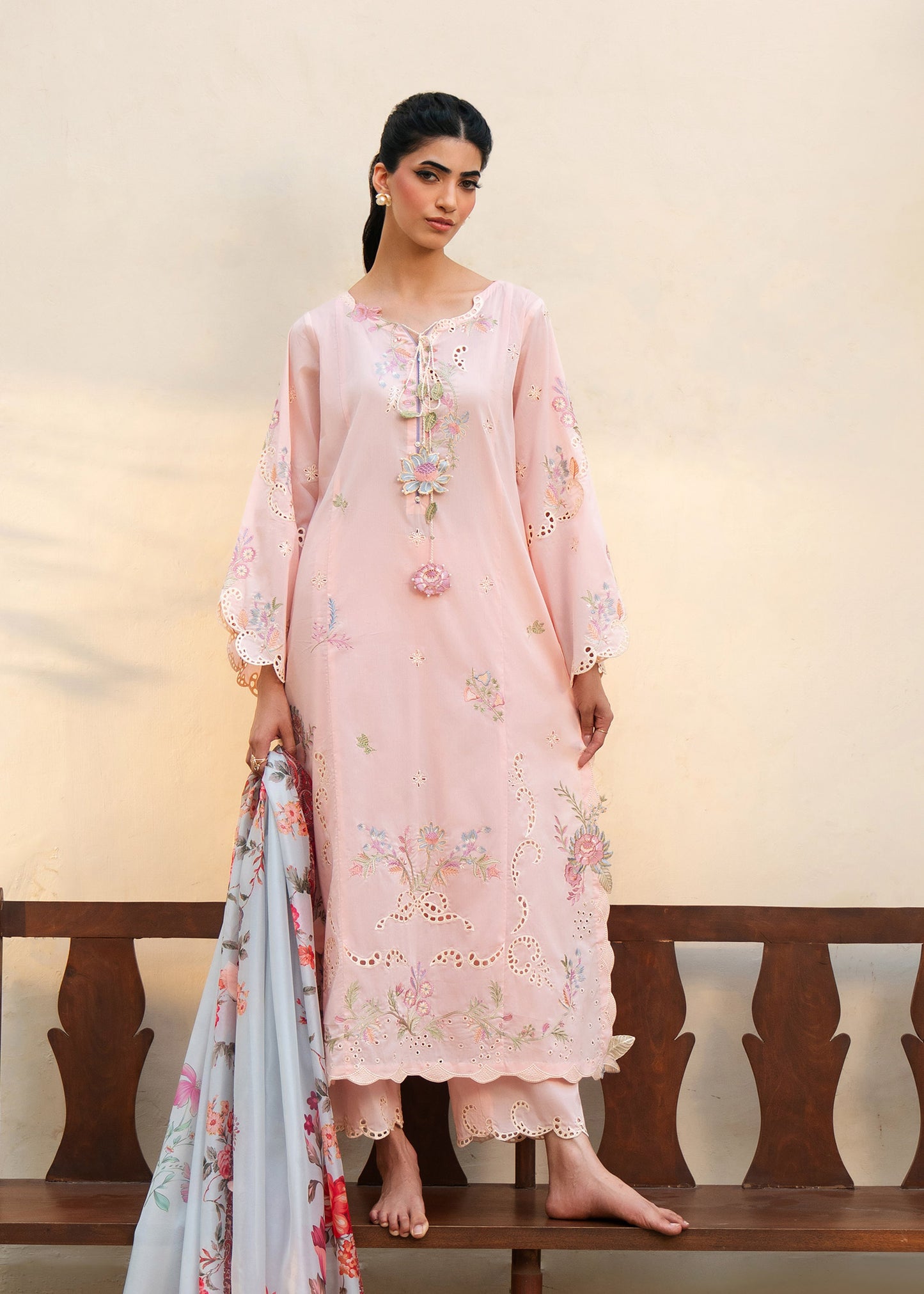 Rio Peach Pink Festive Lawn