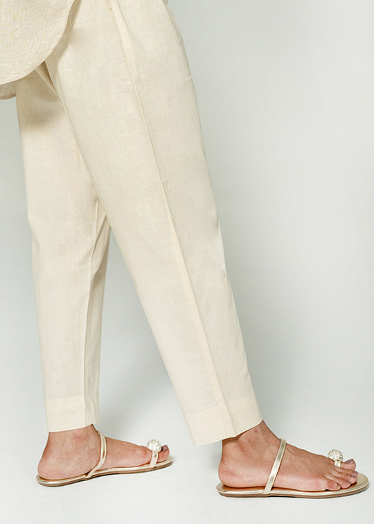 Beige Basic Trouser