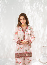 Pink Printed Sharara Suit